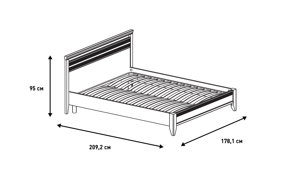 Двуспальные кровати - изображение №11 "Кровать Адажио"  на www.Angstrem-mebel.ru