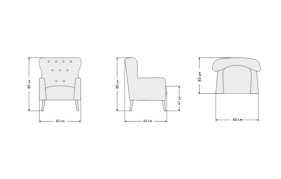 Мягкие кресла - изображение №8 "Кресло Ханс, Д1"  на www.Angstrem-mebel.ru