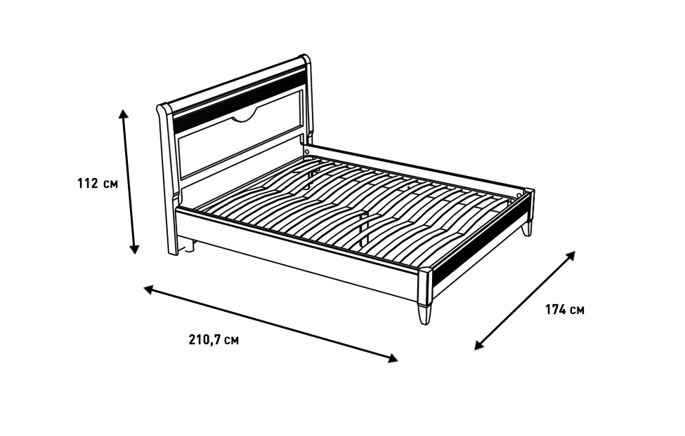 Двуспальные кровати - изображение №6 "Кровать Изотта"  на www.Angstrem-mebel.ru