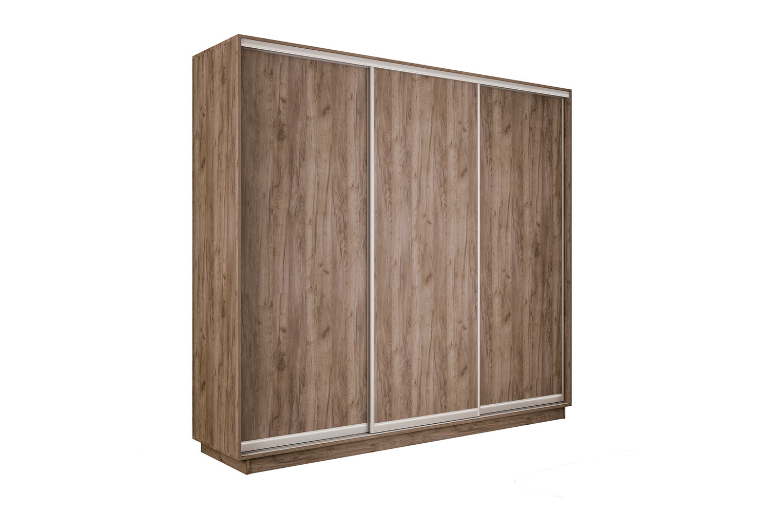 Шкафы-купе - изображение №3 "Шкаф-купе Премиум 3х дверный 2100х2400х450 Крафт табачный"  на www.Angstrem-mebel.ru