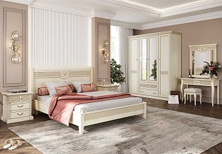 Спальня Изотта 9, тип кровати Корпусные, цвет Валенсия